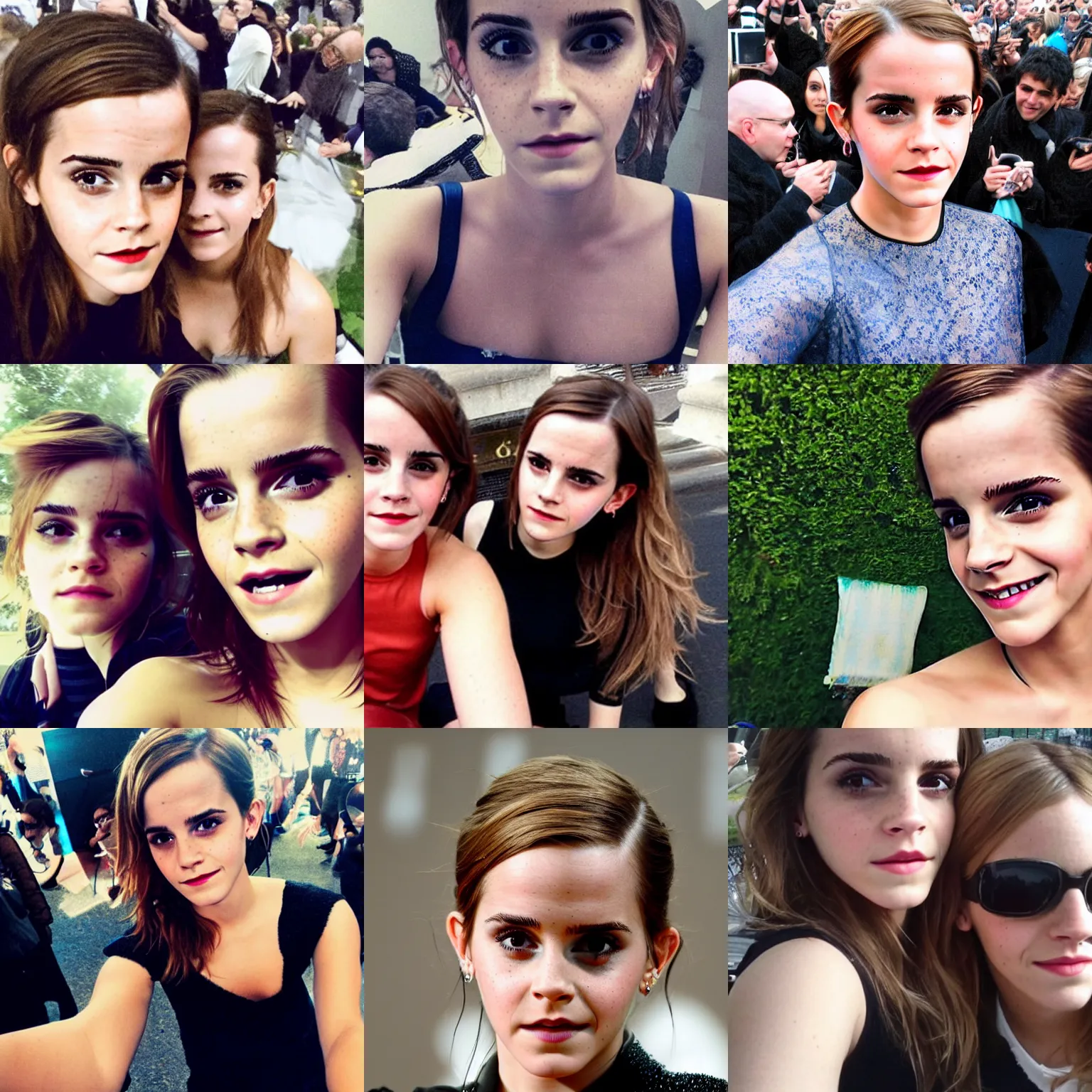 Prompt: emma watson selfi