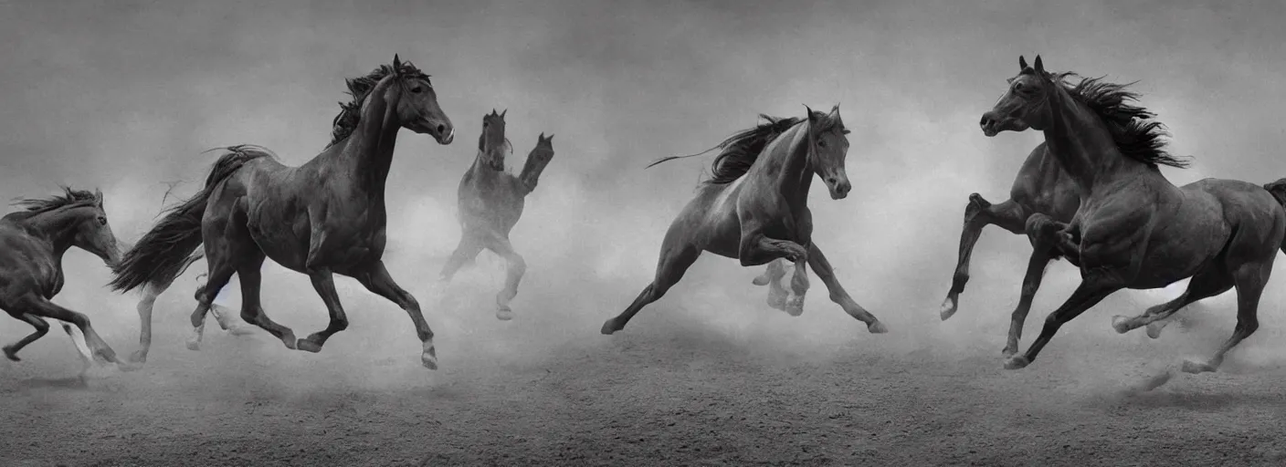 Image similar to horse running by muybridge, chronophotography