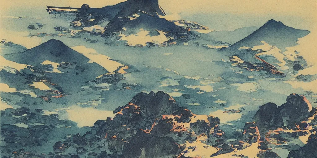 Image similar to artwork by Hiroshi Yoshida