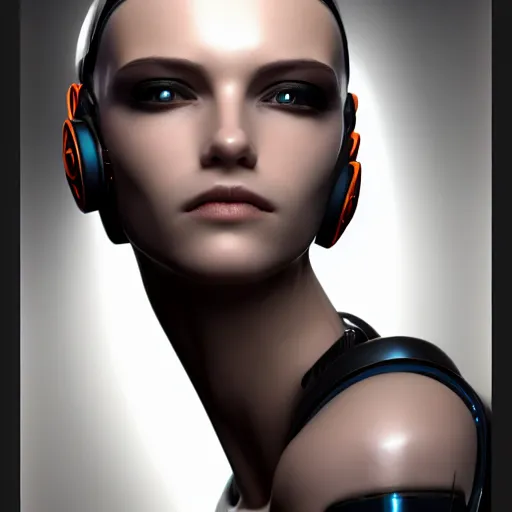 Prompt: Perfectly-Centered-Portrait-Photograph of Mechanical Cyberpunk Female Android, Upper-torso, intricate, elegant, super highly detailed, professional digital painting, artstation, concept art, smooth, sharp focus, no blur, no dof, extreme illustration, Unreal Engine 5, Photorealism, HD quality, 8k resolution, cinema 4d, 3D, beautiful, cinematic, art by artgerm and greg rutkowski and alphonse mucha and loish and WLOP