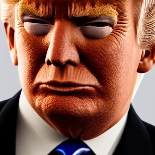 Image similar to a closeup shot of donald trump, dramatic lighting, cinematic, extremly high detail, photorealistic, cinematic lighting, artstation