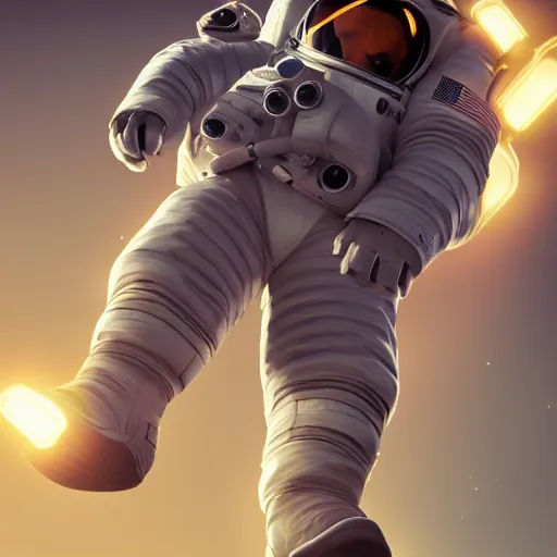 Image similar to full body portrait, astronaut octane render, 1 6 k