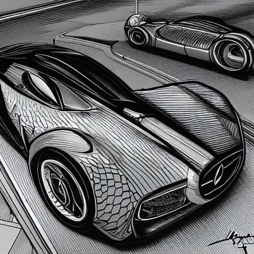 futuristic cars drawings