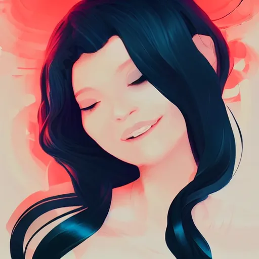 Prompt: a simple vector based illustration, the joy of life, artgerm, by ross tran