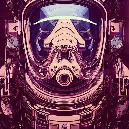 Image similar to portrait of a squid monster astronaut. full body portrait, intricate abstract. cyberpunk, intricate artwork. neon eyes, by Tooth Wu, wlop, beeple. octane render, trending on artstation, greg rutkowski very coherent symmetrical artwork. cinematic, hyper realism, high detail, octane render, 8k, minimalistic, hyperrealistic surrealism, award winning masterpiece with incredible details, a surreal vaporwave liminal space, highly detailed, trending on ArtStation