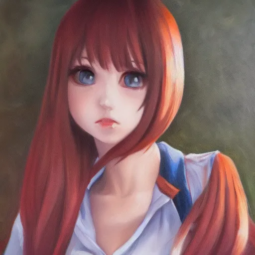 Image similar to malise kurisu, ilya, oil painting, cute, hdr, 4 k