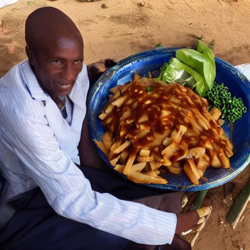 Prompt: vladimir poutine in africa