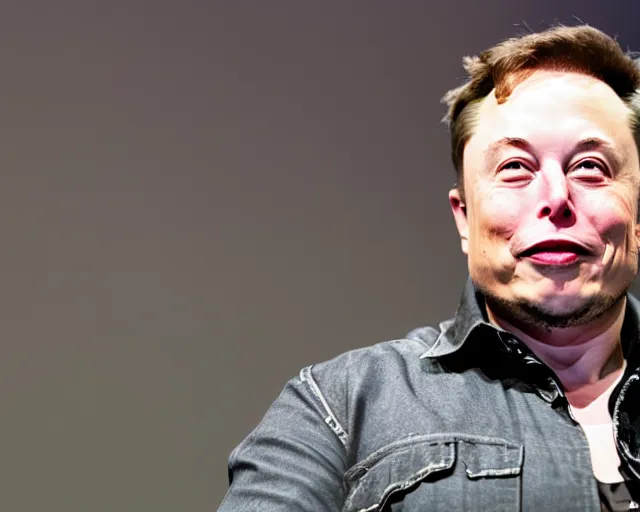 Image similar to elon musk cosplaying as a potato, dof and bokeh