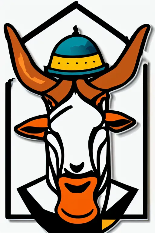 Image similar to Portrait of a drug dealer goat, sticker, andromorphic, colorful, illustration, highly detailed, simple, smooth and clean vector curves, no jagged lines, vector art, smooth