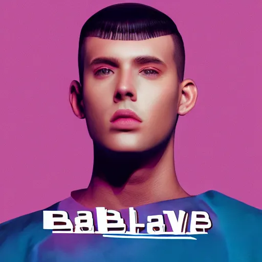 Image similar to vaporwave music album cover, barberbeats, haircuts for men, macroblank, modest by default, oblique occasions