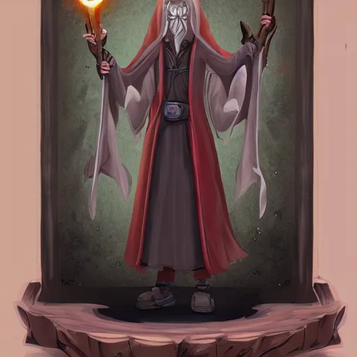 Prompt: 2 d concept game art of alchemical wizard