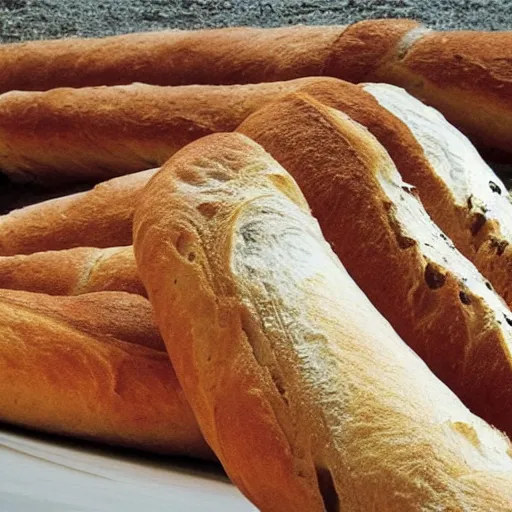 Image similar to Baguettes that form a road