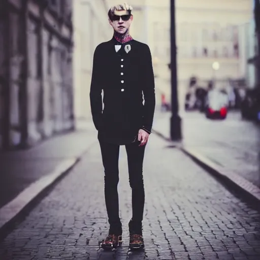 A male German street fashion blogger from Berlin in | Stable Diffusion ...