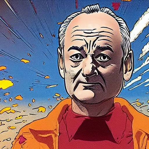 Prompt: bill murray in akira