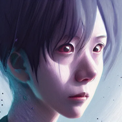 Image similar to portait of serial experiments : lain, sci - fi, intricate, elegant, highly detailed, digital painting, artstation, concept art, smooth, sharp focus, illustration, by bartek fedyczak, erak note, tooth wu, neil richards, kan liu, siwoo kim, jisu choe