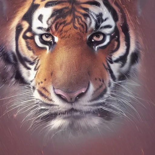 Image similar to a aesthetic award winning commission portrait of a fit anthro tiger wearing military uniform,digital art,art by greg rutkowski,art germ,charles bowater,trevor henderson,detailed beautfiul face,photorealistoc,hyperdetailed,dramatic,artstation,deviantart,professional lighting,western comic art,clean lineart