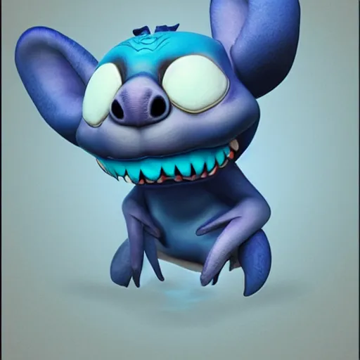 Prompt: stitch from lilo and stitch, realistic, detailed
