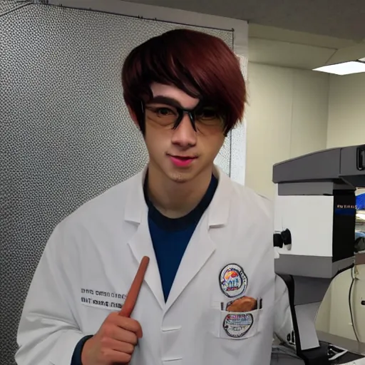 Image similar to tyler, the anime scientist - t