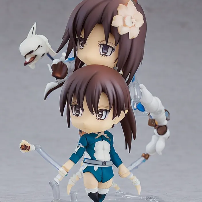 Prompt: gawr gura, an anime nendoroid of gawr gura, figurine, detailed product photo