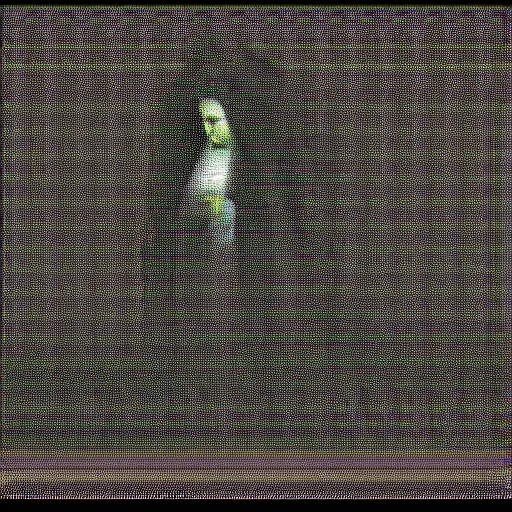 Image similar to vhs static overlay of marian apparition, vhs, 1 9 9 0, highly realistic, highly detailed, vhs noise static, black and white, vhs glitch