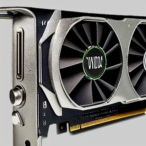 Prompt: Nvidia GPU that has caught on fire, GPU on fire