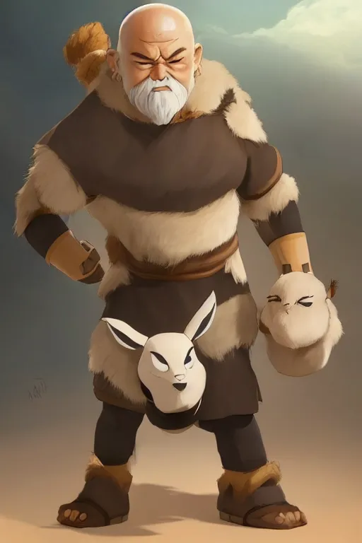 Image similar to Appa from the last Airbender , made by Stanley Artgerm Lau, WLOP, Rossdraws, ArtStation, CGSociety, concept art, cgsociety, octane render, trending on artstation, artstationHD, artstationHQ, unreal engine, 4k, 8k,