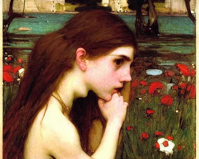 Prompt: john william waterhouse