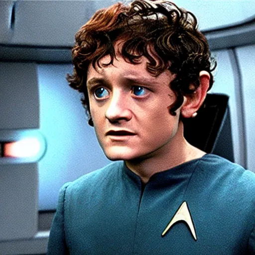 Prompt: Frodo in Star Trek