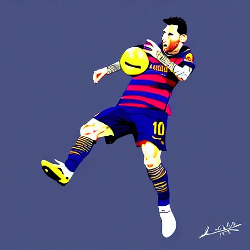 Prompt: Lionel Messi dunking on Cristiano Ronaldo, illustration, sketch