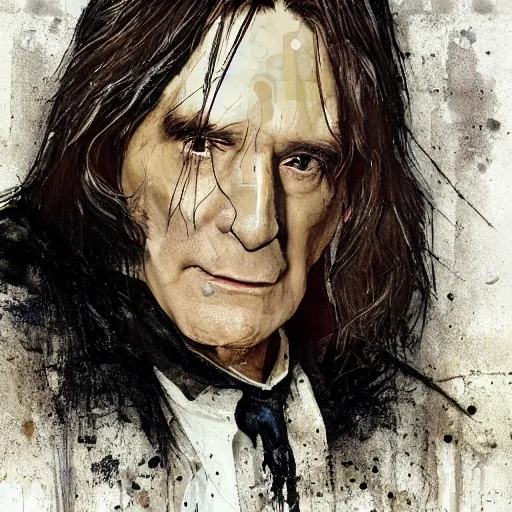 Image similar to chewbacca severus snape by jeremy mann, mixing, fusing