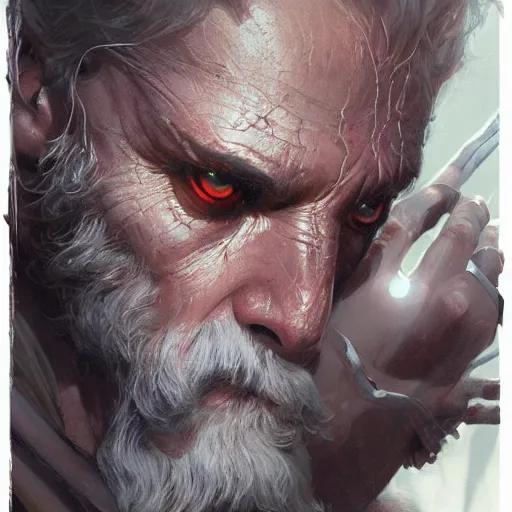 Image similar to portait of odin, glowing eyes, marvel comics, intricate, highly detailed, smooth, artstation, digital illustration by ruan jia and mandy jurgens and artgerm and wayne barlowe and greg rutkowski and zdislav beksinski