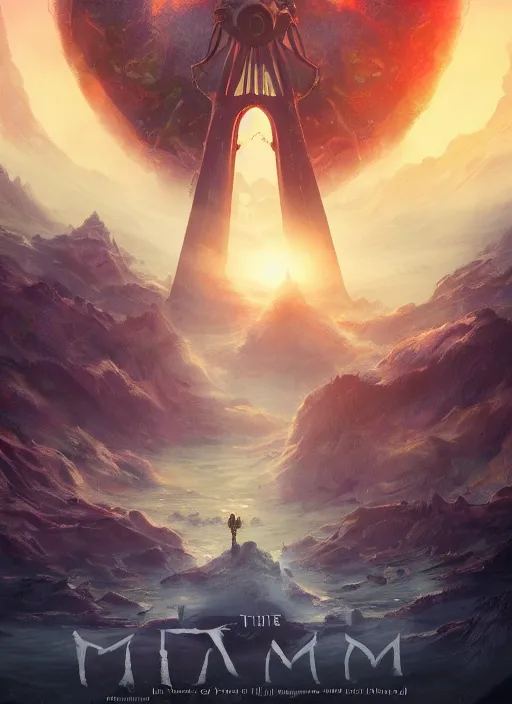 Prompt: the Realm of Mu, movie poster,journey, ethereal, ancient, trending artstation