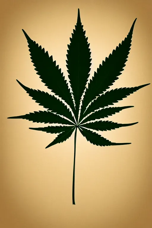 Prompt: minimalist boho style art of a cannabis leave, illustration, vector art