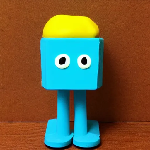 Prompt: a plasticine bmo