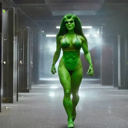 Image similar to promotional photo of al pacino as she-hulk in the tv series she-hulk (2022), movie still,