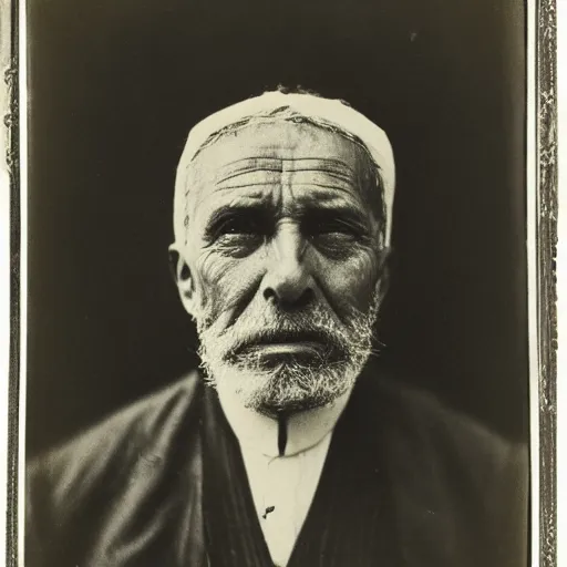 Image similar to facial portrait of a 4 2 year old bukfut, 1 9 1 9, ambrotype, award winning