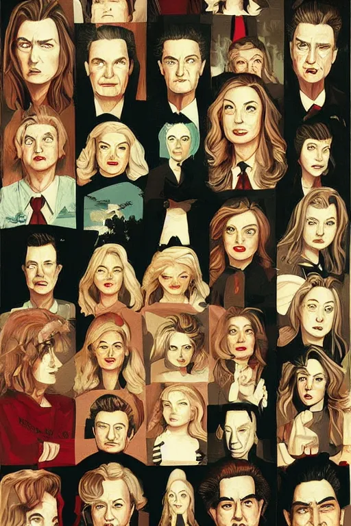 Image similar to Twin Peaks artwork by GigiCave