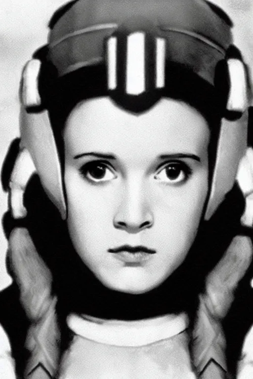 Image similar to young Carrie fisher as padme amidala