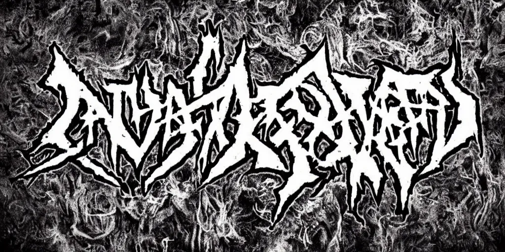 Image similar to 90s old school death metal band logo