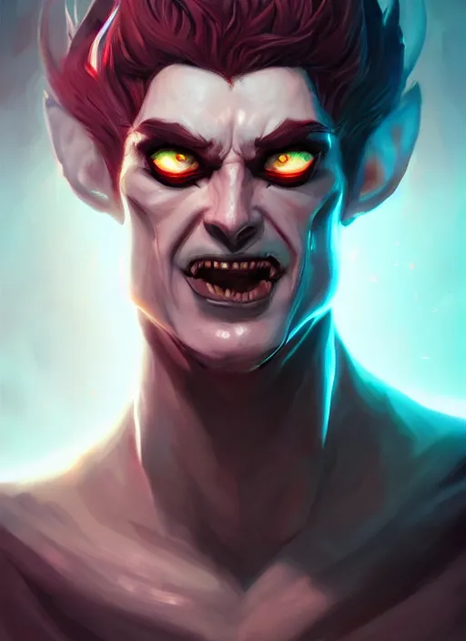 Image similar to the god hades, hellish, portrait, sharp focus, digital art, concept art, dynamic lighting, subsurface scattering, photoreal, trending on artstation, by emylie boivin 2. 0, artgerm 0. 5, rossdraws 2. 0
