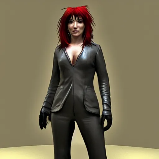 Prompt: Kate Bush as a Square Enix Villain 2005 JRPG cinema 4d render, Ray tracing reflection, natural lighting, Unreal Engine award winning photography