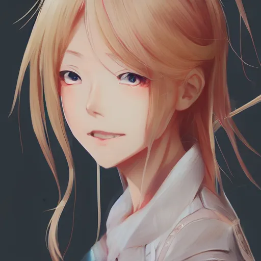 Prompt: anime portrait of Karuizawa Kei, Blonde, as an anime girl by Stanley Artgerm Lau, WLOP, Rossdraws, James Jean, Andrei Riabovitchev, Marc Simonetti, and Sakimichan, trending on artstation