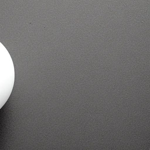 Prompt: a white sphere on a black background