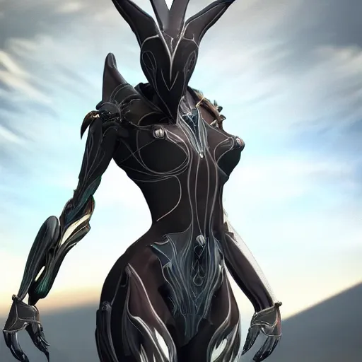 Prompt: beautiful and stunning giant prime female warframe, doing an elegant pose over you, you looking up at her from the ground pov shot, unaware of your existence, slick elegant design, sharp claws, detailed shot legs-up, highly detailed art, epic cinematic shot, realistic, professional digital art, high end digital art, DeviantArt, artstation, Furaffinity, 8k HD render, epic lighting, depth of field