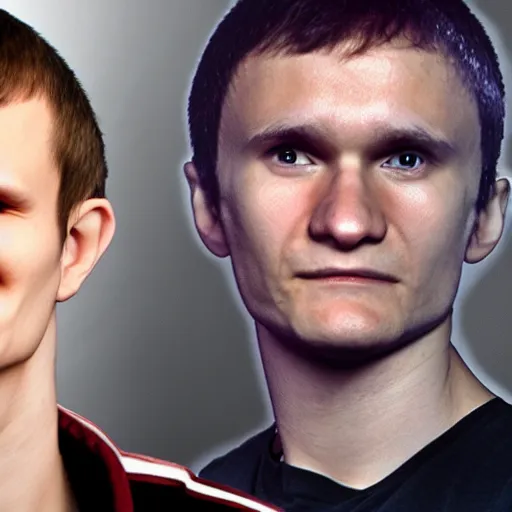 Image similar to portrait of vitalik buterin as starbuck from battlestar galactica