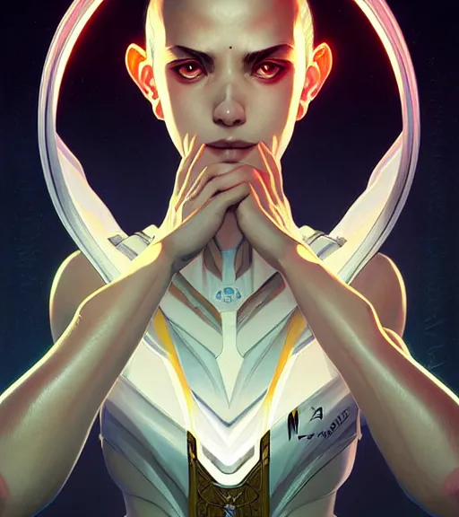 Image similar to symmetry ( naru from prey ) ultra detailed, intricate, dynamic lighting, digital art, anime, digital painting, art station, wlop, sharp focus, illustration, art by artgerm and greg rutkowski and alphonse mucha