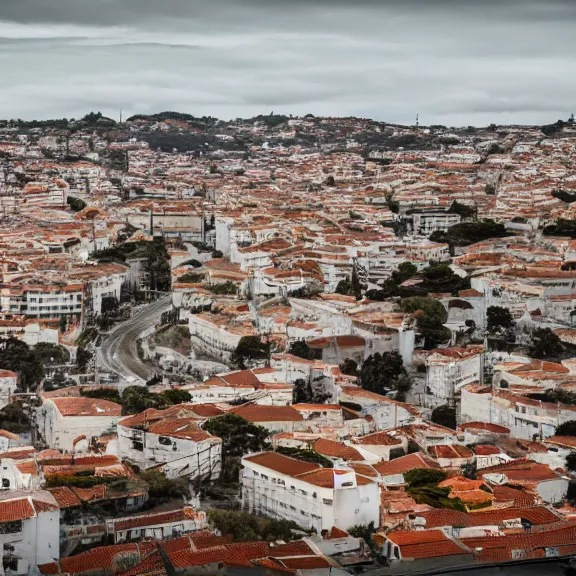 Prompt: A post-apocalyptic photo of the Portuguese city of Amadora, award-winning, 4k