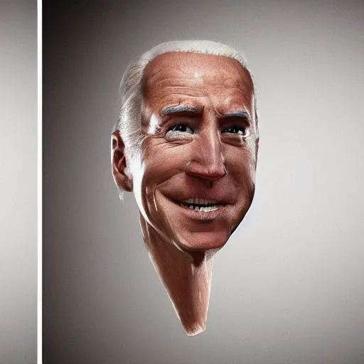 Prompt: joe biden pinhead, coneheads, dramatic lighting, ray tracing, refraction, shallow d. o. f, colour corrected, golden ratio, three point light. volumetric shadows. light rays