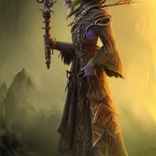 Prompt: fantasy dark wizzard holding a magic staff, high detail, digital art, beautiful , concept art,fantasy art, 4k