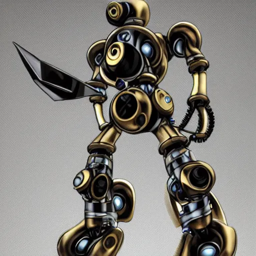 Image similar to mech wasp. mechanical robot. iron, gold, diamond. hyper detail. hyperrealistic